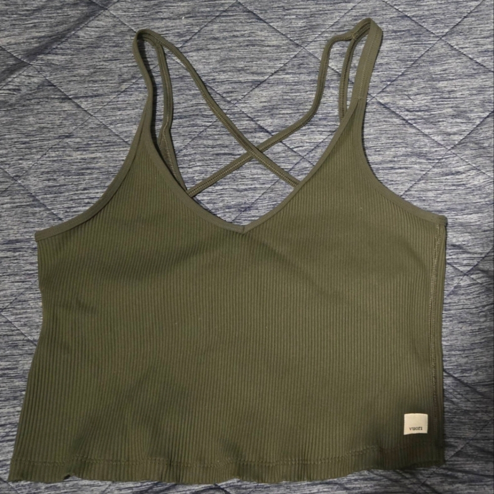 Vuori Rib Crop Tank XL
